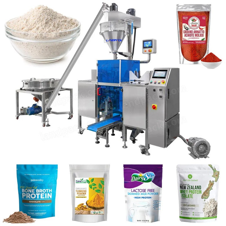 Automatic Dry Powder Stand Up Pouch Mini Doypack Packing Machine