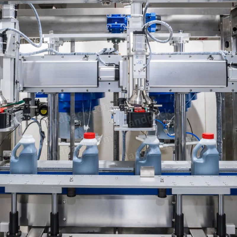 Automatic Vinegar Soy Sauce Bottle Filling Capping Labeling Machine Line