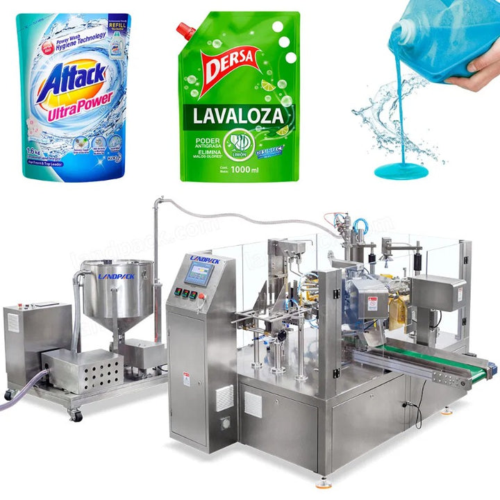 Automatic Liquid Stand Up Pouch Rotary Doypack Packaging Machine
