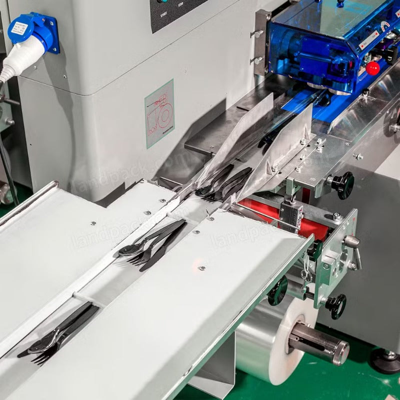 Automatic Cutlery & Spoon Flow Pack Machine | High-Speed Packaging
