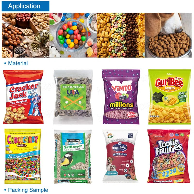 Automatic Sunflower Seeds Snack Food Vertical Form Fill Seal Packing Machine
