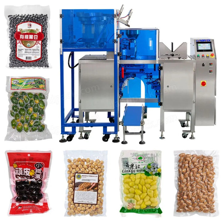 Automatic Granule Vacuum Mini Doypack Packing Machine With Vibrating Feeder
