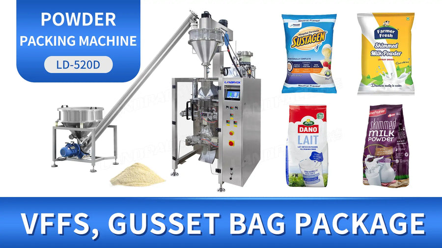 VFFS Milk Powder Packaging Machine Running
