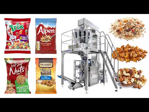 Fully Automatic Snacks Nut Potato Chips Nitrogen Packing Machine