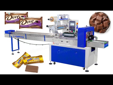 Automatic Candy Gummy Horizontal Flow Wrap Machine Pillow Packing Machine