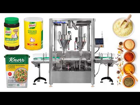 High Speed Dual Auger 4 Heads Powder Weighing Filling Machine