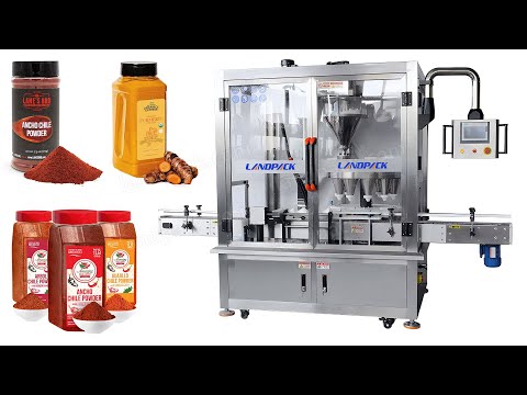 High Speed Automatic Spice Powder Rotary Bottle Filling Machine