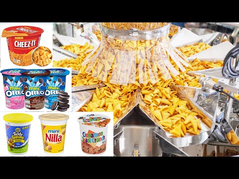 Automatic Snack Granule Cup Filling Sealing Machine Production Line