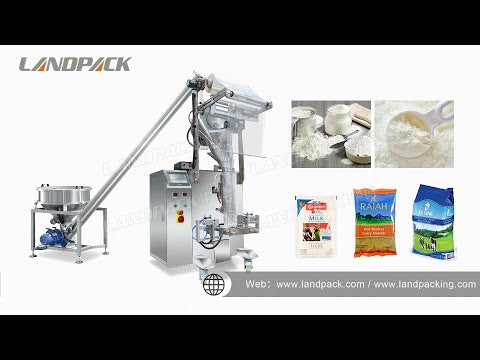 Automatic Powder Vertical Gusseted Bag Filling And Sealing Packing Machine