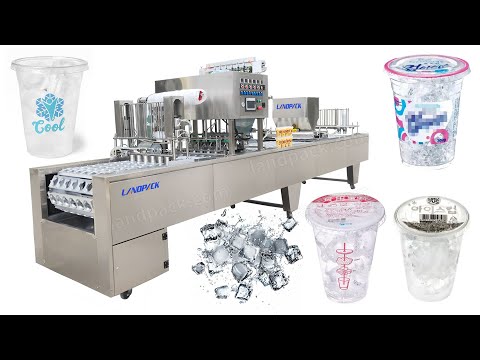 Automatic Ice Cube Cup Filling and Sealing Machine