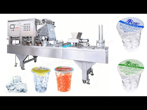 Automatic Ice Cube Cup Filling and Packing Machine
