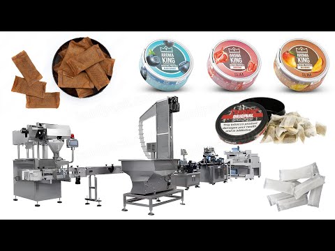 Automatic Snus Powder Chewing Tobacco Snus Bag Can Filling Packing Line