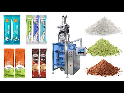 Máquina de envasado en barra de polvo multicanal para polvo farmacéutico/leche en polvo/café en polvo