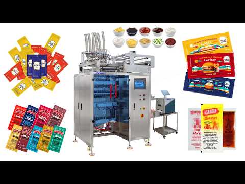Automatic Multi-Lane Liquid Four-Side Seal Sachet Filling Packing Machine with Inkjet Coder