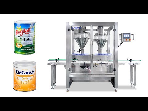 Automatic Powder Filling Machine with Double-Head Screw Feeding