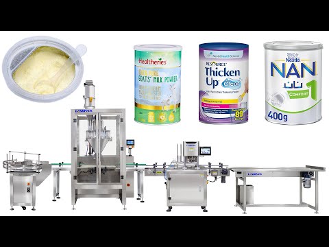 Automatic Premium Milk Powder Cans Filling Seaming Machine