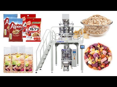 Automatic Vertical Form Fill Seal Weighing and Packing Machine for Oatmeal Nuts Pasta Popcorn