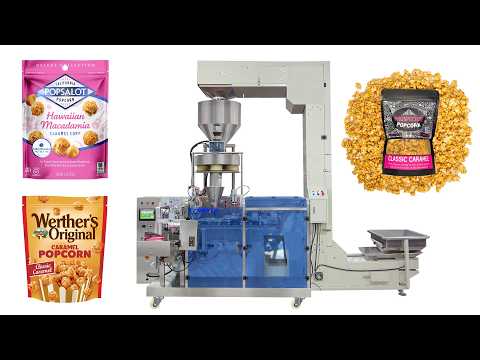 Automatic Granule Popcorn Premade Doypack Zipper Pouch Packing Machine
