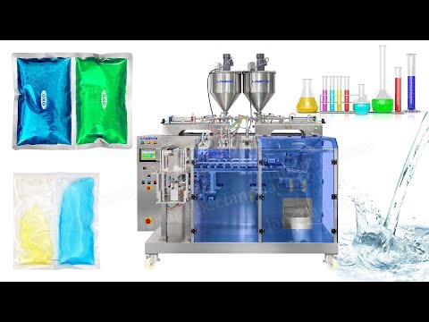 High Speed Liquid Double-Pouch Bag Packing Sealing Machine