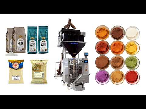 Automatic Vertical Powder Filling and Sealing Machine with Multi-Head Linear Weigher and Teflon Coating