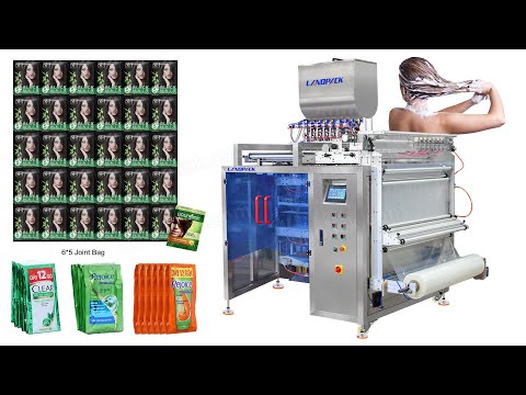 Multi Lanes Shampoo Sachet Packing Machine Automatic Liquid Sachet Filling Machine