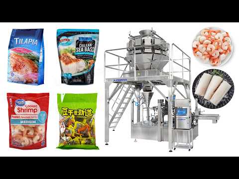 Multifunction Frozen Food Rotary Premade M Shape Pouch Packing Machine