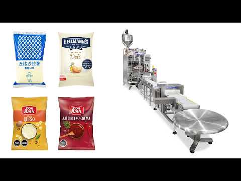 Automatic Honey Tomato Sauce Sachet Vertical Form Fill Seal Packing Line
