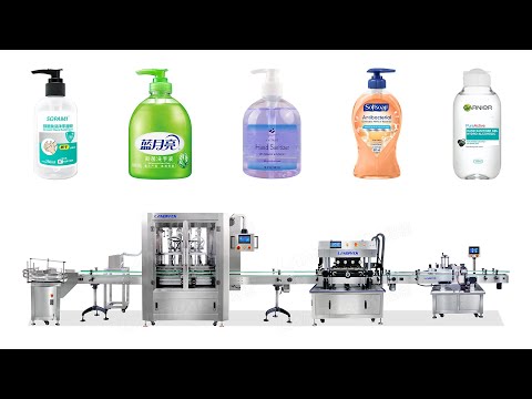Full Automatic Mayonnaise Bottle/Jar Filling Capping And Labeling Line