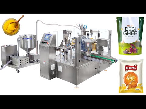 Multi-function Premade Pouch Rotary Packing Machine For Fertilizer/ Vermicompost