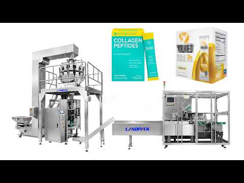 High-Speed Multi-Lane Stick Pack Filling Counting and Cartoning Line