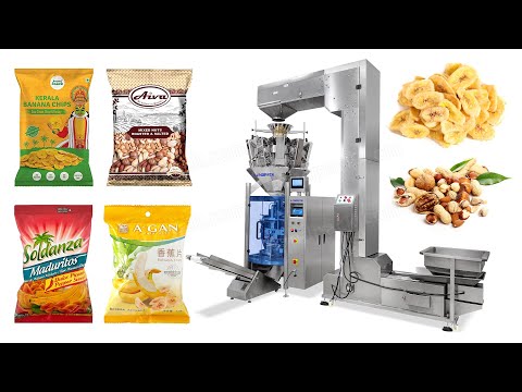 Automatic Beans Bean Potato Banana Chips Raisin Packaging Packing Machine
