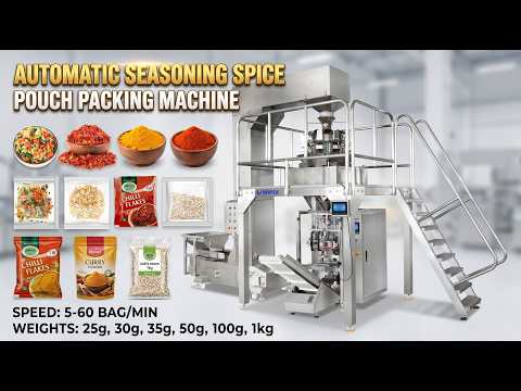 Automatic Multihead Spice Seasoning Sachet Weighing Packing Machine