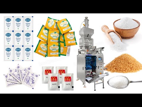 Automatic Sugar Salt Multi Lane Track Sachet Packing Packaging Machine