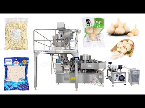 Automatic Cooked Food Retort Pouch Rotary Vacuum Doypack Packing Machine