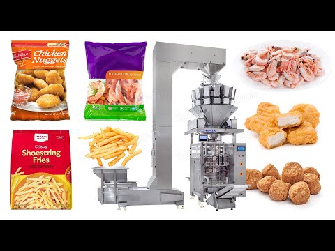 Automatic Frozen Food Pillow Bag Pouch Weighing Packing Machine