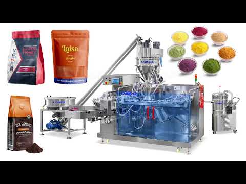 Automatic Ground Coffee Premade Doypack Filling and Sealing Machine with Bag Mouth Dust Removal