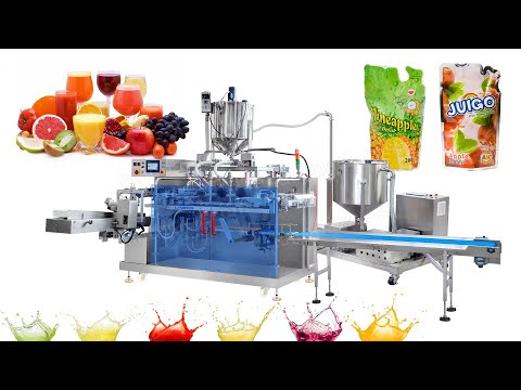 Juice Jelly Horizontal Pouch Packing Machine Spout Pouch Filling and Sealing Machine