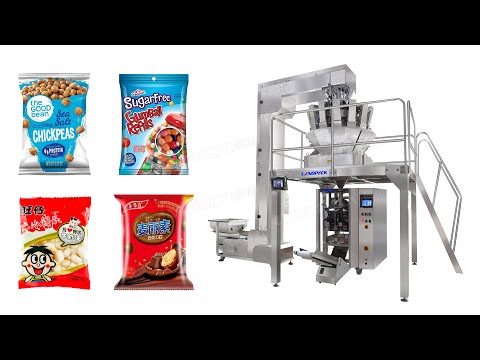 Automatic Puffed Food Popcorn Nut Vffs Granule Vertical Packing Machine