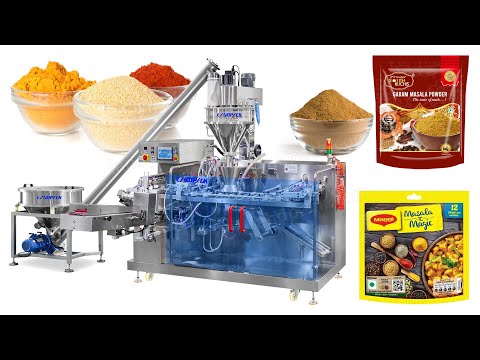 Automatic Turmeric Spice Powder Packing Machine Horizontal Premade Pouch Filling and Sealing Machine