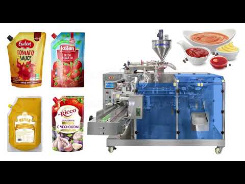 Automatic Liquid Horizontal Premade Stand Up Pouch Doypack Packing Machine