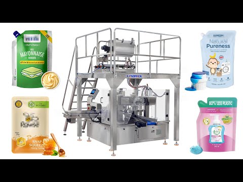 Mayonnaise Rotary Spout Pouch Filling Machine | Premade Pouch Doypack Pouch