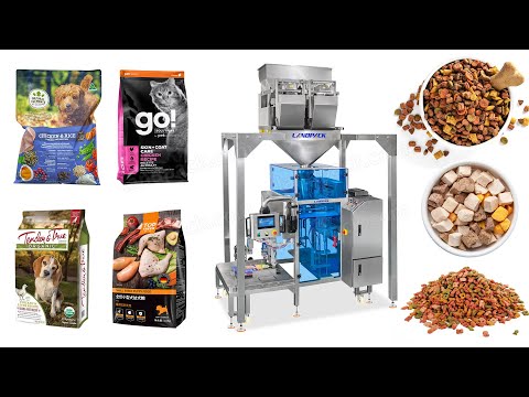 Automatic 5-15kg Pet Food M Shape Pouch Mini Doypack Packing Machine