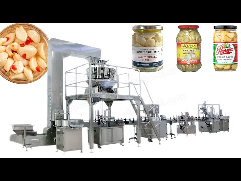 Multifunction Pickled Garlic Canned Filling Bottle Capping Sealing Labeling Machine
