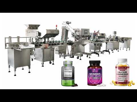 Automatic Pharmaceutical Bottle Packaging Line Tablet Drug Medicine Packaging Machine