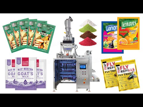 Automatic 4-Lane Coffee Powder Four-Side Seal Sachet Packing Machine