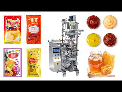 Automatic Ketchup VFFS Four Side Sealing Packing Machine