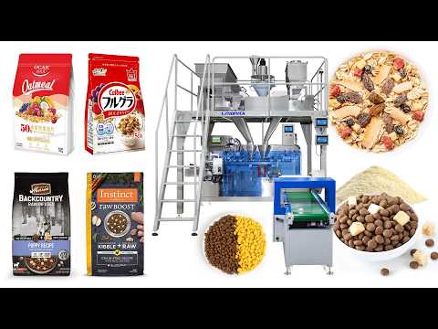 Automatic Pet Food Mixed Granule Powder M Shape Pouch Packing Machine