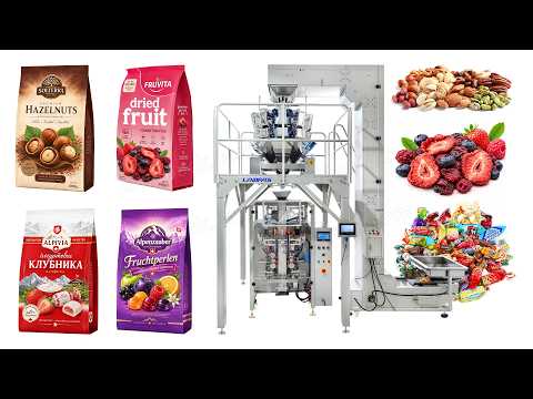 Automatic Toffee Candy Gusset Bag Vertical Pouch Packing Machine