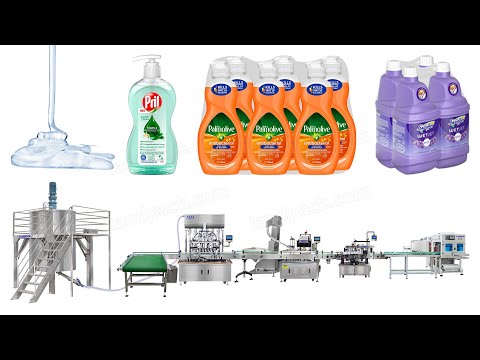 High Precision Liquid Soap Shampoo Detergent Filling Line