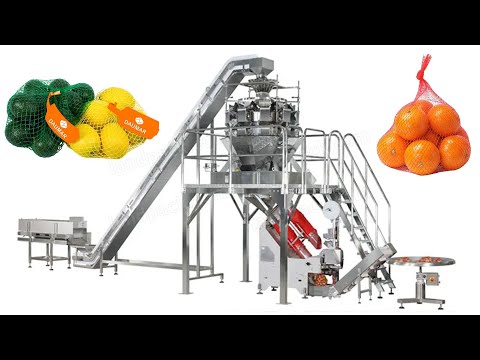 Automatic Net Bag Mesh Bag Ginger Garlic Packing Machine
